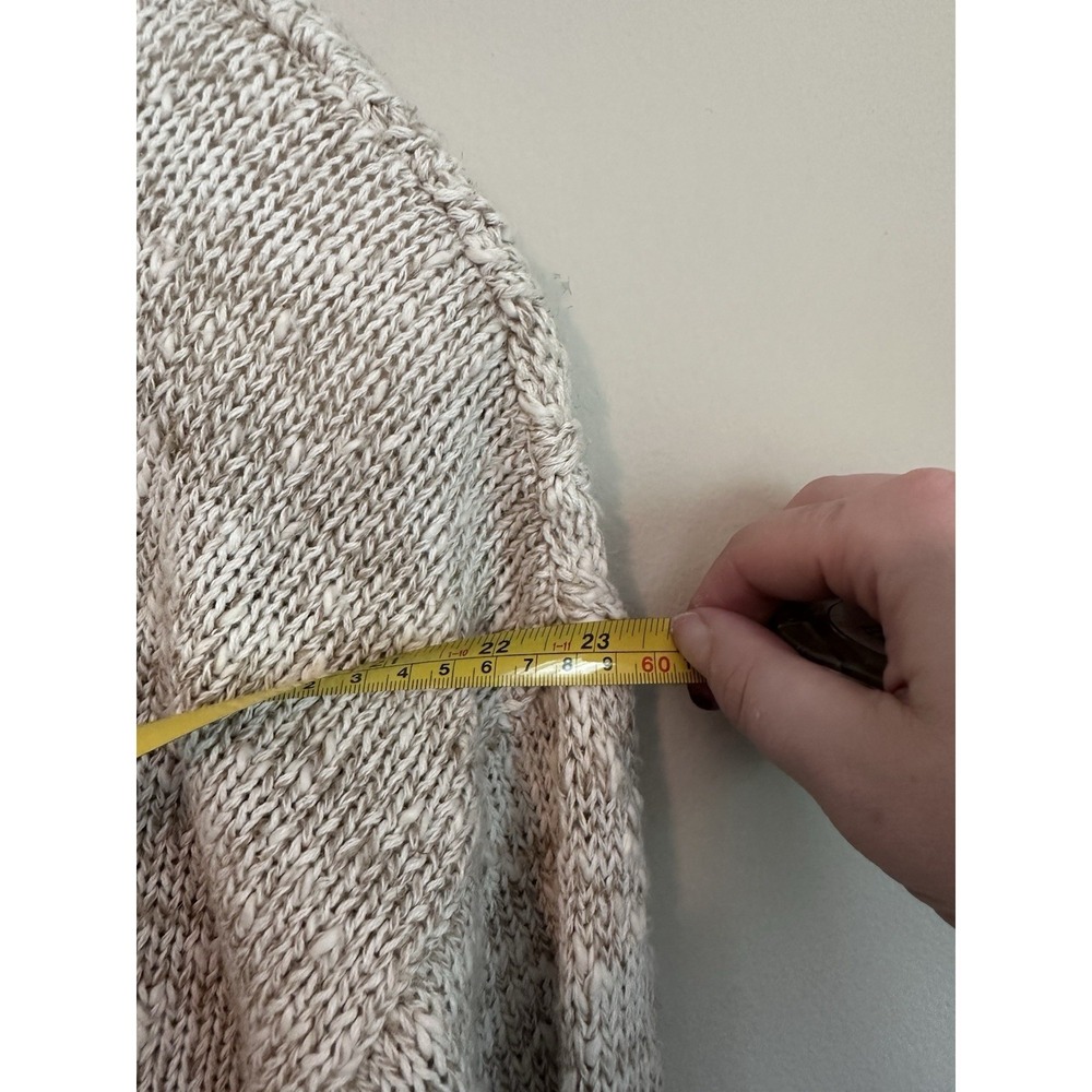Vintage‎ 100% Ramie/Cotton Knotted Crochet Oatmeal Sweater 3/4 Sleeve Size SMALL - Picture 14 of 16